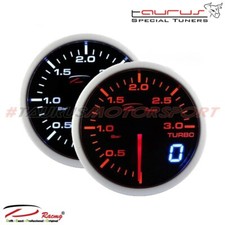 Manometro Pressione Turbo 0 +3 bar tuning DEPO Racing Dual View strumento 52mm