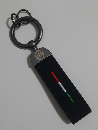 Portachiavi fiat tessuto nero - portachiavi,