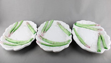 Tris TRE Vassoi da Portata Ceramica Decorazione Asparagi Rilievo Made in Italy