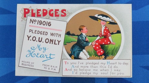 Vintage comic postcard - postcard, 1900s