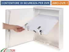 CONTENITORE METALLICO DI SICUREZZA CON CHIAVE DVR XVR NVR MONTAGGIO VERTICALE