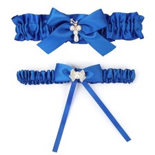 MWOOT Giarrettiera Sposa Blu per Futura Sposa Giarrettiera Elastica Acc