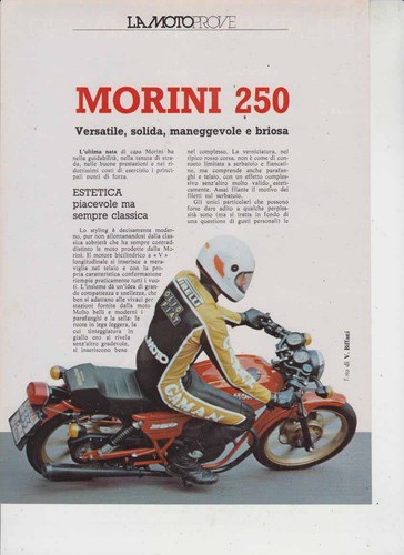 Advertising test moto morini - advertising,