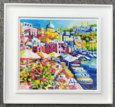 Un istante di bellezza a Procida Athos Faccincani  Opera incorniciata 