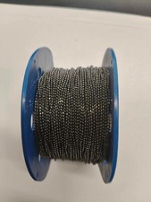 Rocca da 100 metri di catena a pallini diamantata 1.2 mm  Black Nikel Free