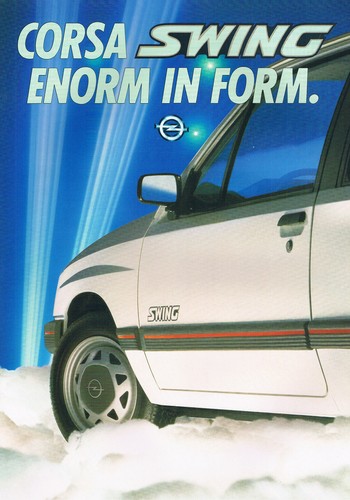 Brochure opel corsa swing - brochure, dal