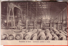 CARTOLINA TERNI VIAG 1915 ACCIAIERIE  LAMINATOIO PROFILATI ROTAIE RARA OCC