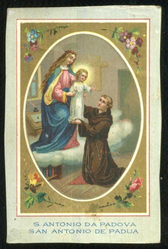 Santino holy card antonio - santino, card-