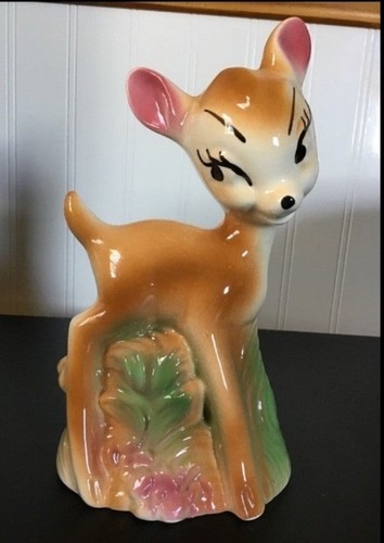 Statuina cervo bambi ceramica - statuina,