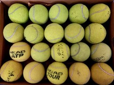 8 palle (palline) da tennis usate, buone condizioni, per cani ???