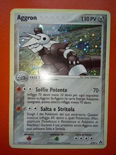 Pokemon card aggron legend - pokemon, ex