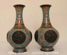 Coppia bottiglie vaso drago