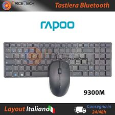 Rapoo 9300M Multi-mode Ultra-slim Wireless Keyboard and Mouse Combo - ITALIANA