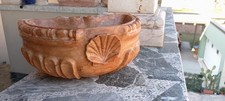 Acquasantiera Scultura  in marmo rosso di Verona 