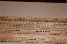 Lotto 10 Yardstick Legno Righello Insegna Pubblicitaria Colore Arte Artigianato Hobby