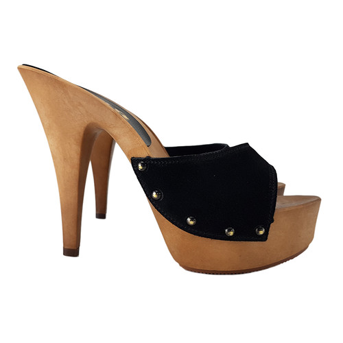 Zoccoli donna camoscio - zoccoli,