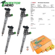 4x 0445110652 Iniettore