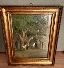 Quadro Antico Olio Su Tavola