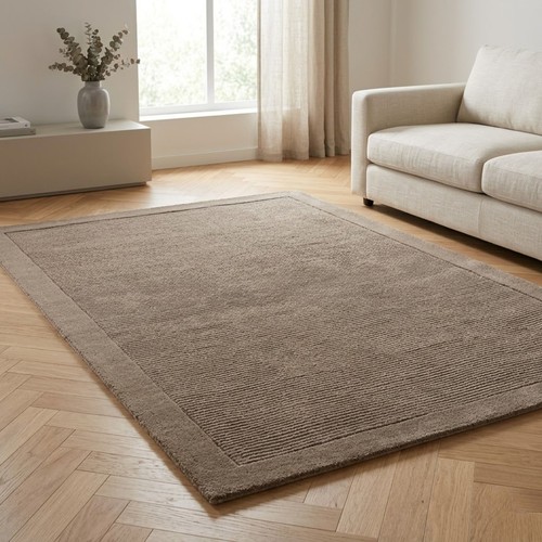 Tappeto lana tortora york - tortora,