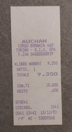 Scontrino auchan torino - scontrino,