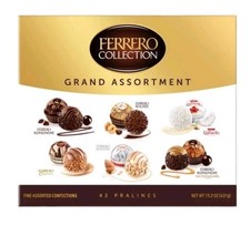 Ferrero Collection Grand Assortimento Cioccolato Confezione Regalo 42 Conteggi Praline 15,2 oz