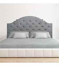 TESTIERA MATRIMONIALE ADESIVA "ELEGANT" GRIGIO 78X165 CM