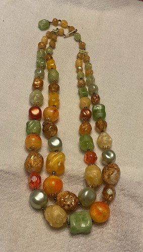 Collana vintage arancione - collana,