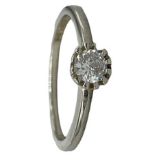 Solitario anello femminile in