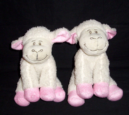 Due peluche panna - peluche,
