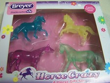 Breyer Horse Crazy Gift Set Clearware - Paso-Arabian-Quarter Horse-Warmblood