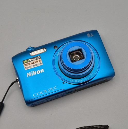 Nikon coolpix s3600 blue - nikon,