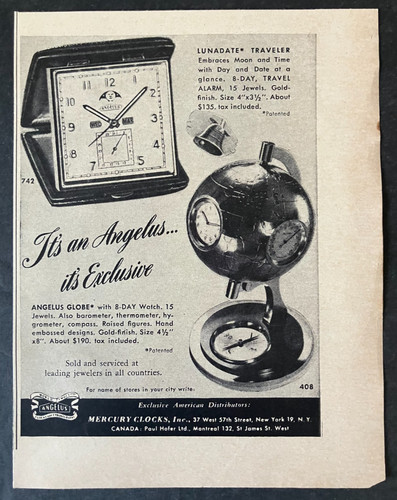 1948 mercury clocks inc - 1948,