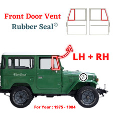 Coppia Toyota Land Cruiser FJ40 FJ45 BJ40 Gomma Vetro Guarnizione Porta...