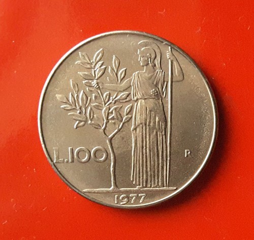 100 lire 1977 errore - 100,