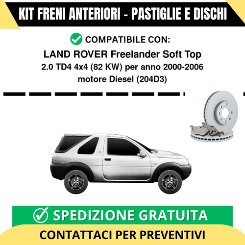 Kit freni anteriori pastiglie - kit, (pastiglie