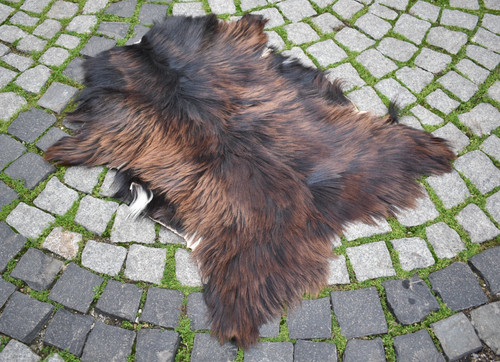 Tappeto pelle capra angora - tappeto,