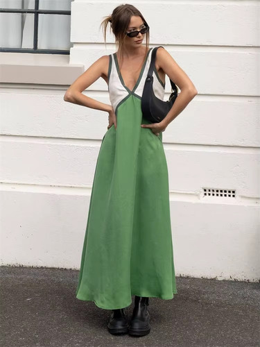 Abito maxi senza - maxi, spalline