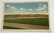 Vintage Linen Postcard ~ Camp