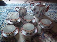 Vecchio servizio da thè orientale in porcellana