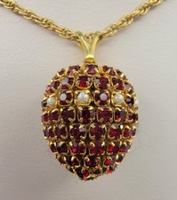 Vintage Red Crystals And Seed