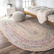 Tappeto ovale 100% cotone