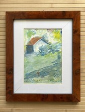 Quadro dipinto su cartoncino 