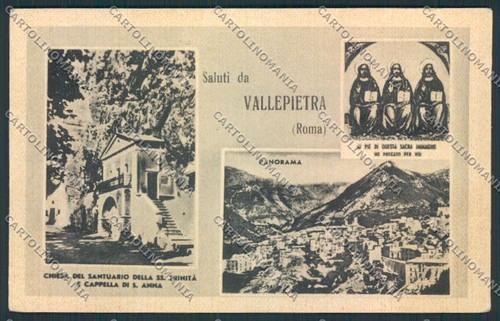 Roma vallepietra cartolina - vallepietra,