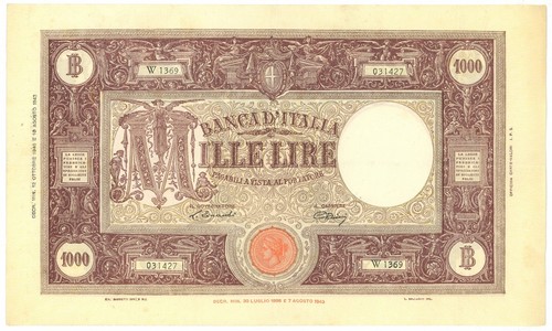 1000 lire barbetti - 1000, grande