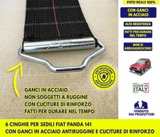 Sedili Fiat Panda Sisley 4x4 Cinghie Seduta per Sedile Fasce Elastiche Kit auto