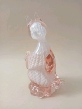 MURANO GATTO Rosa Bianco