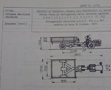 OFFICINA ADRIATICA MOTOAGRICOLA SMS 901-4RMS Documento omologazione 1976