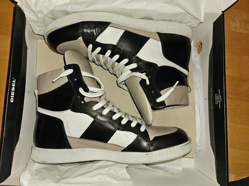 Diesel black gold sneaker - black,