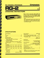 Pioneer RG-2 Processore