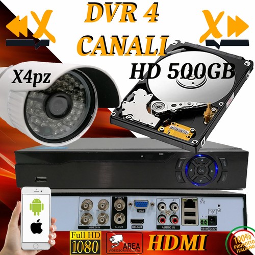 Dvr canali ahd - dvr, kit